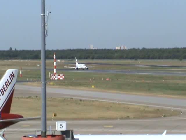 Start der Bulgaria Air B 737-522 LZ-BOP am 24.08.2009 auf dem Flughafen Berlin-Tegel