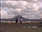 Air Europa BAe ATP/ Hapag Loyd B 737 beim start auf dem Flughafen Lanzarote am 11.05.1997, Digitalisierung einer alten Video 8 Aufnahme