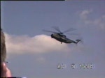 Bundeswehr Sikorsky CH-53 bei der Flugvorfhrung auf der ILA in Berlin-Schnefeld am 20.05.1998, Digitalisierung einer Video 8 Aufnahme