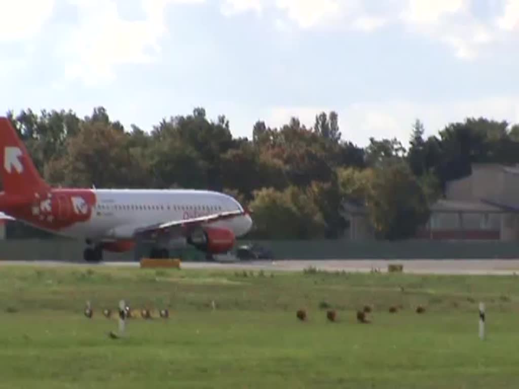 Air Berlin A 319-112 D-ABGS beim Start in Berlin-Tegel am 28.09.2013