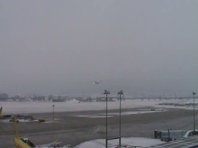 Airbus A319-100 von belleair bei der Landung auf dem Flughafen Stuttgart