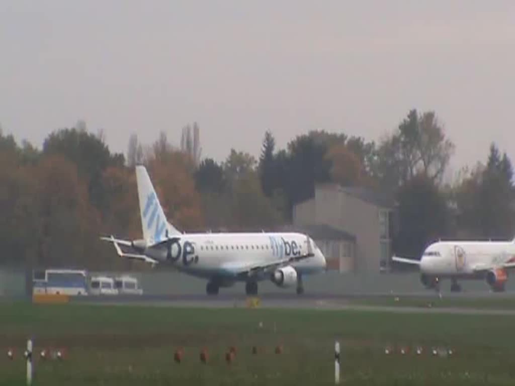 Flybe ERJ-175-200STD G-FBJA beim Start in Berlin-Tegel am 26.10.2014