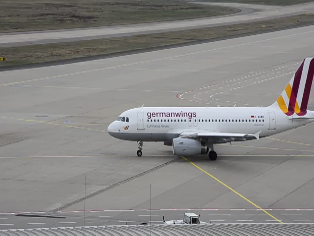 Germanwings Airbus A319-100 D-AGWO rollt zur Startbahn. Flughafen Kln/Bonn am 16.04.2013