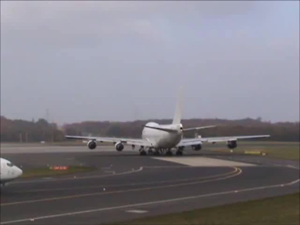 Kalitta Air B 747-251F(SCD)N791CK beim Start in Dsseldorf am 31.10.2011