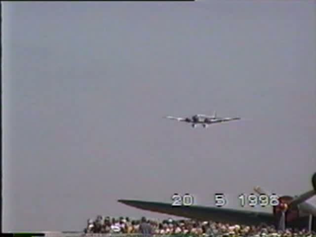 Lufthansa Traditionsflug Junkers Ju 52/3m D-CDLH auf der ILA 1998 in Berlin-Schnefeld, Digitalisierung einer alten Video 8 Aufnahme