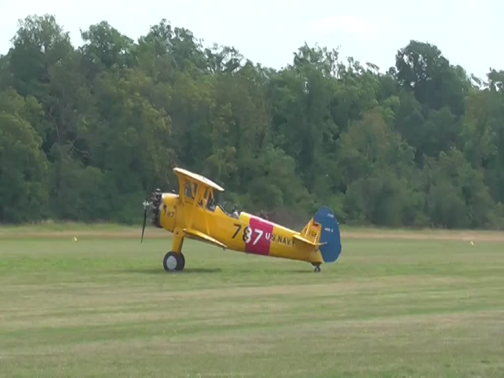 Quax, Boeing Stearman N2S-3, D-EQYL, Flugplatz Bienenfarm, 01.07.2023