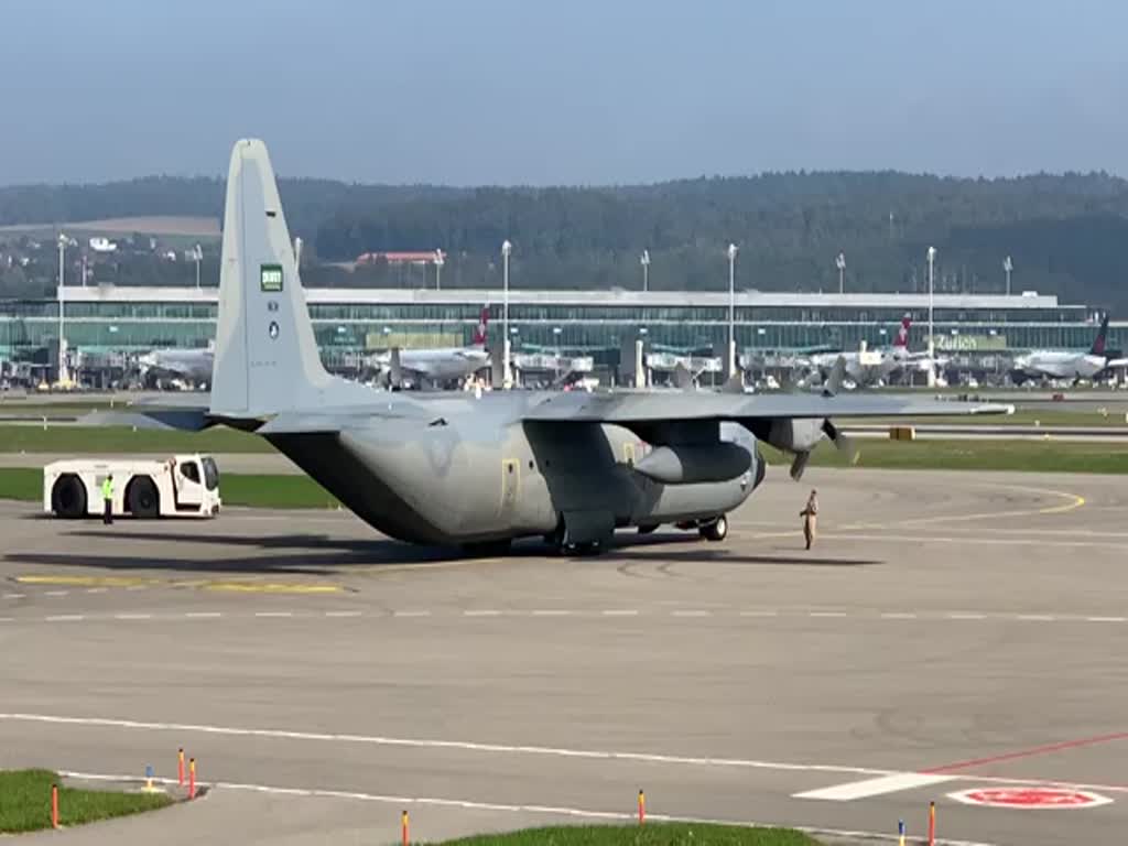 Saudia Air Force, 1631, Lockheed Herkules C-130H-30, 16Sq, msn: 4986, 16.Oktober 2021, ZRH Zürich, Switzerland