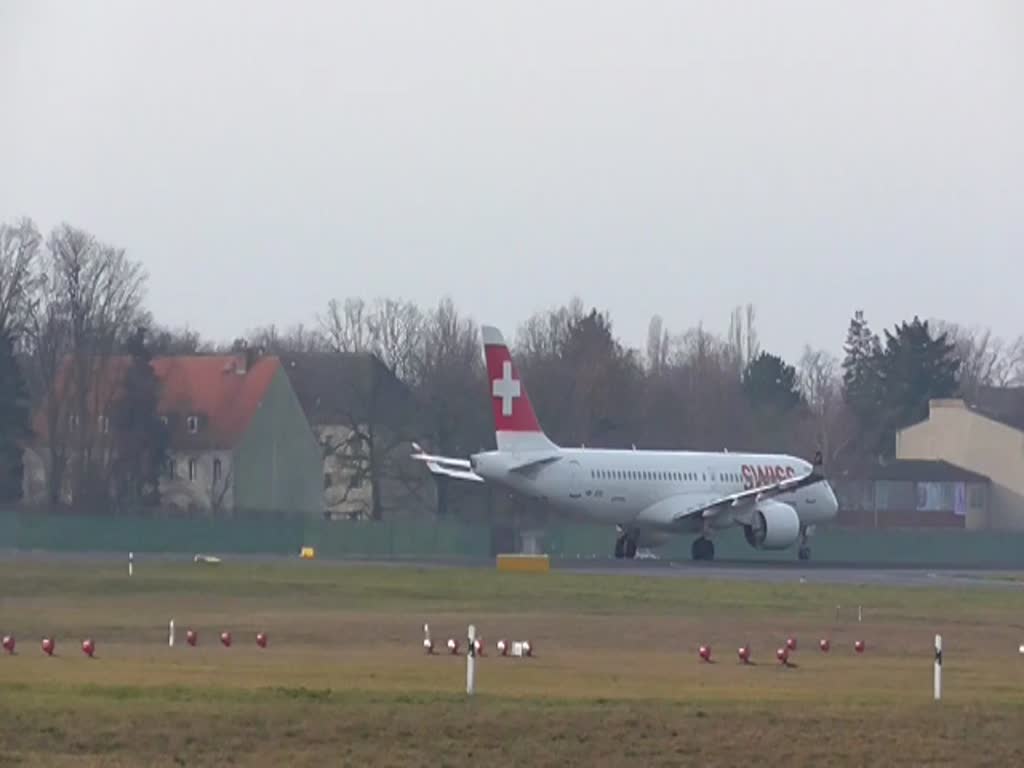 Swiss, Airbus A 220-300, HB-JCQ, TXL, 15.02.2020