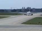 Easyjet A 319-111 G-EZEU bei der Ankunft auf dem Flughafen Berlin-Schnefeld am 17.05.2009