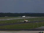 Lufthansa Airbus A340-300 beim Start in Dsseldorf 22.8.2009