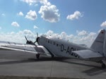 Deutsche Lufthansa Stiftung Berlin, Junkers Ju-52/3m, D-CDLH (D-AQUI), Flugplatz Strausberg, 27.07.2018