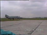 Ankunft einer Bundeswehr McDonnel Douglas F 4F auf dem ILA-Gelnde in Berlin-Schnefeld am 16.05.1996, Digitalisierung einer Video 8 Aufnahme