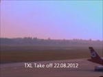 Berlin-Tegel Take off am 22.08.2012