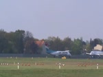 Luxair DHC-8-402Q LX-LGM beim Start in Berlin-Tegel am 01.05.2015