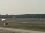 Landung einer Air Berlin-Boeing 737-700 in Berlin-Tegel