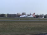 EuroLot ATR 42 SP-EDC beim Start in Berlin -Tegel am Morgen des 27.02.2010