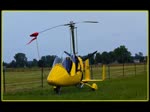Abflug des Gyrocopters D-MTXL vom Flugplatzfest in Anklam mit unbekanntem Ziel.