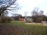 Rettungshubschrauber Christoph 29 startet an der Schule Hinsblek in Hamburg.