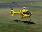 EC 135P-2 des ADAC beim Werkstattflug (hovern) vor der ADAC-Werft in EDKB - 17.08.2016