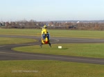 EC 135P-2 D-HDEC des ADAC beim Werkstattflug mit etwas wackliger Landung an der Tankstelle in Bonn-Hangelar - 04.12.2019