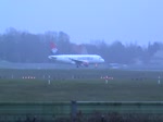 Air Serbia A 319-132 YU-API beim Start in Berlin-Tegel am 14.12.2014