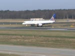 Ankunft der Continental Airlines B 757-224 N58101 auf dem Flughafen Berlin-Tegel am 02.04.2010
