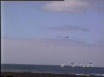 Spanair B 767 im Anflug auf den Flughafen Lanzarote am 08.05.1997, Digitalisierung einer alten Video 8 Aufnahme